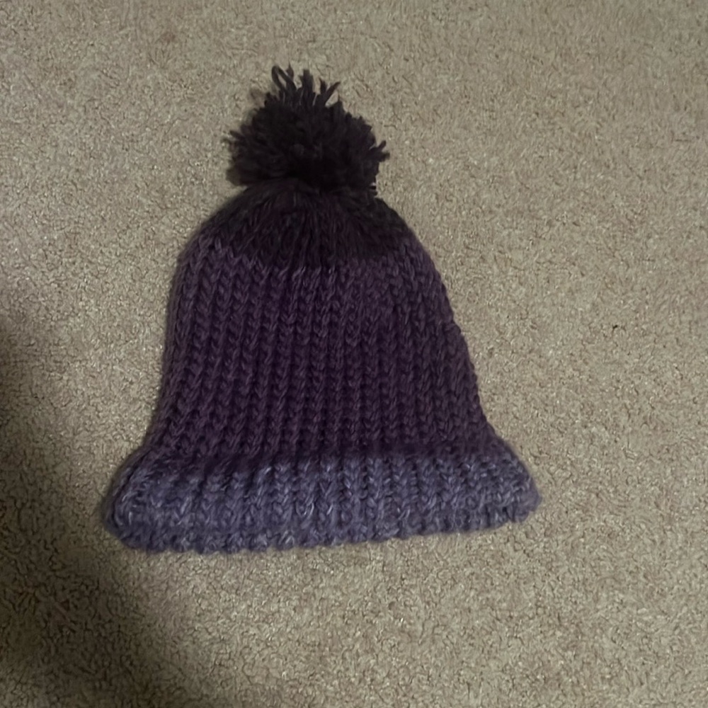 soft purple home made hat